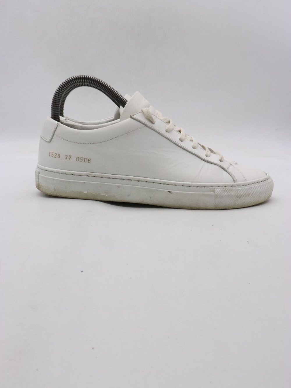 Common Projects Women's EU 37 White Achilles Leather Low-Top Sneakers Italy